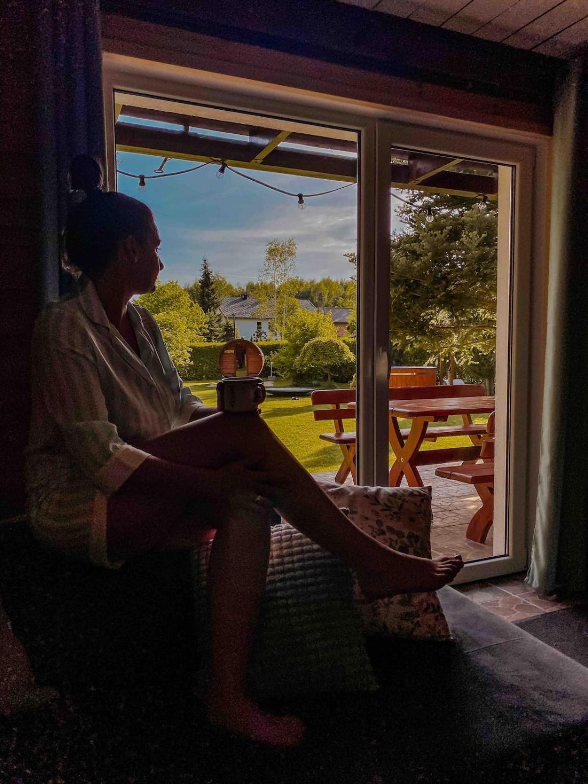 Rajska Cisza - Caloroczny Prywatny Domek W Lesie Nad Jeziorem - Sauna I Balia Krąg Eksteriør billede