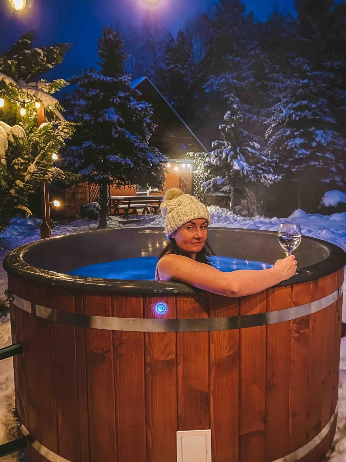 Rajska Cisza - Caloroczny Prywatny Domek W Lesie Nad Jeziorem - Sauna I Balia Krąg Eksteriør billede