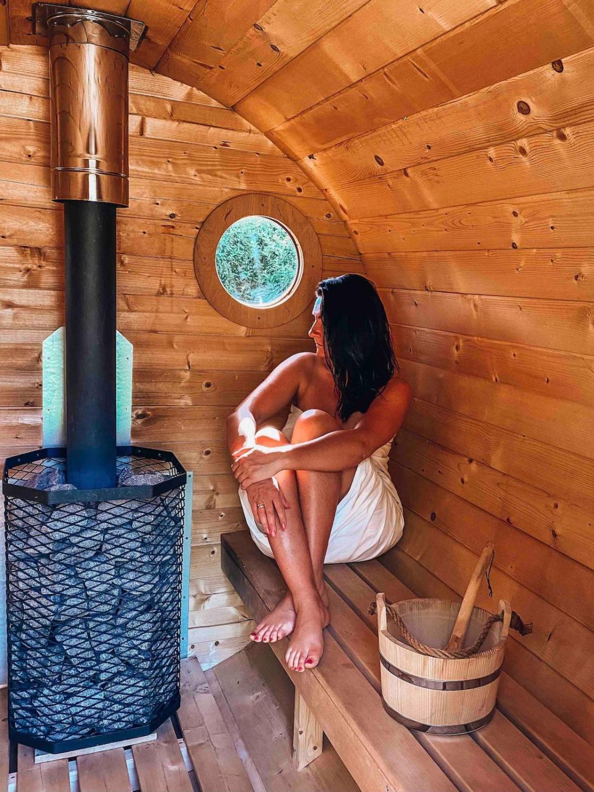Rajska Cisza - Caloroczny Prywatny Domek W Lesie Nad Jeziorem - Sauna I Balia Krąg Eksteriør billede